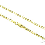 10k Yellow Gold Hollow Curb 20 Inches 2mm 56875 - Image 1