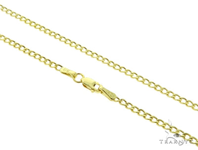 10k Yellow Gold Hollow Curb 20 Inches 2mm 56875 - Image 1