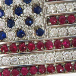 Custom Diamond American Flag Pendant 45582 - Image 3