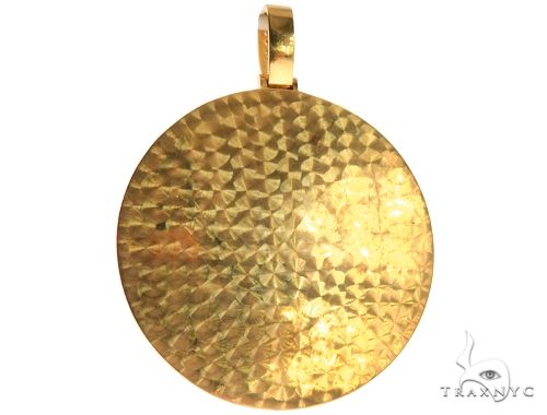 14K Yellow Gold Customizable Photo Pendant 2.5 inches  64013 - Image 3
