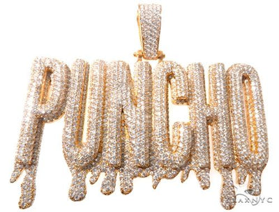 Custom Flower-Set-Diamond 'PUNCHO' Pendant 64089 - Image 1