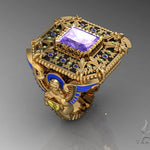 Custom Emerald Angel Ring 37622 - Image 10