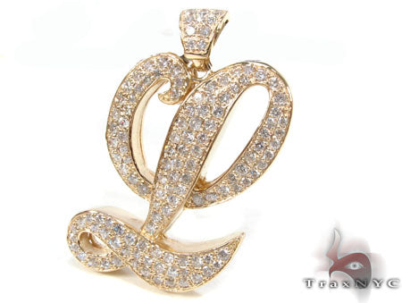 Custom Initial L Pendant 32826 - Image 3