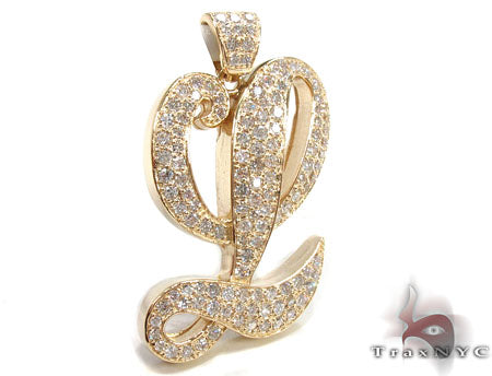 Custom Initial L Pendant 32826 - Image 5