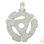 Custom Made 45 RPM Diamond Pendant 66069 - Image 1