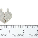 Custom Made Broken Heart Diamond Pendant 65655 - Image 10