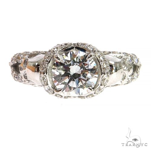 Custom Made Skull Diamond Engagement Ring 68536 - Image 1