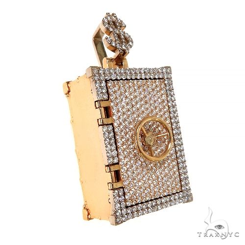 Custom Made Diamond Safe Pendant 67675 - Image 2