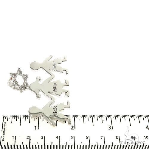 Custom Made Holding Hands Family David Star Pendant 67187 - Image 6