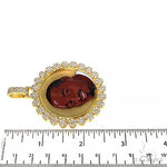 Custom Made Memorial Diamond Frame Pendant 68087 - Image 6