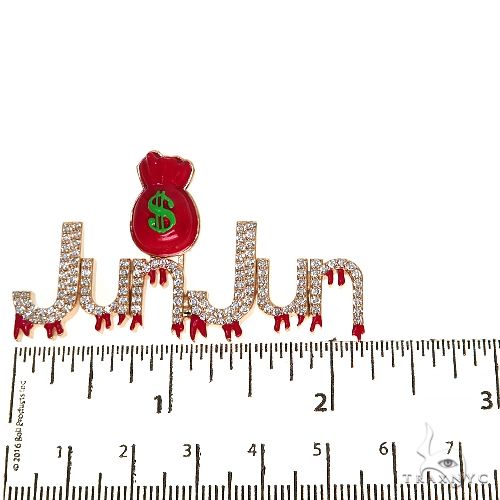 Custom Made Money Bag Diamond Name Pendant 67681 - Image 5