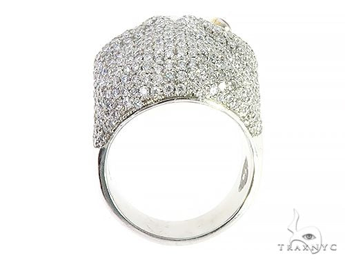 Custom Made Skull Ring With Cigar 65668 - Image 6