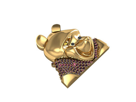 Custom Winnie the Pooh Pendant 27164 - Image 4