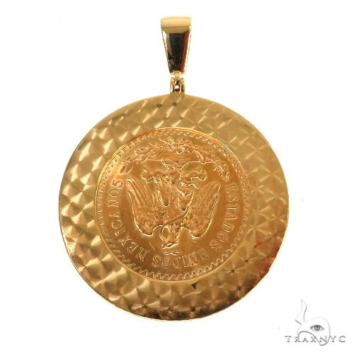 Diamond Frame 50 Pesos Coin Pendant 67891 - Image 4