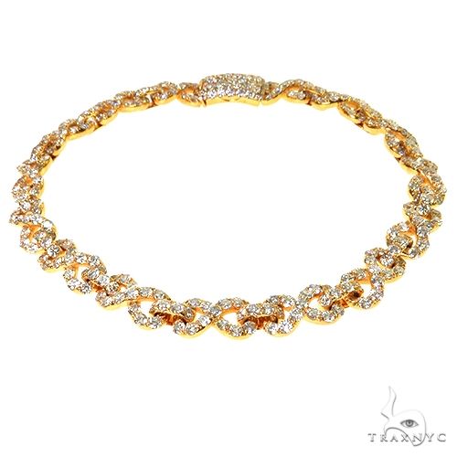 Diamond Infinity Link Bracelet (Lab) 69867 - Image 2