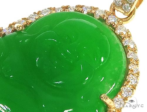 Diamond Jade Stone Buddha Pendant 65482 65483 - Image 4