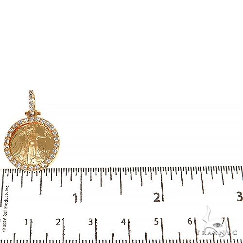 Diamond Lady Liberty Coin Pendant 68171 - Image 5