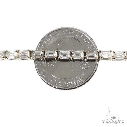 Emerald Cut Diamond Tennis Chain 69510 - Image 6