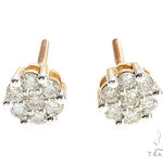 Floral Radiance Diamond Stud Earrings 65276