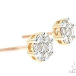 Floral Radiance Diamond Stud Earrings 65276