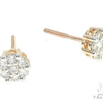 Floral Radiance Diamond Stud Earrings 65276
