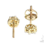 Floral Radiance Diamond Stud Earrings 65276