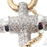 Flower Set Diamonds Anchor Charm Pendant 64073 - Image 4