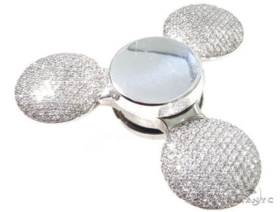 Flower set Diamonds Fidget Spinner Pendant 64034 - Image 1