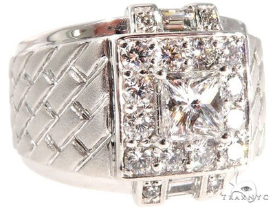 GIA Princess Cut Diamond Bricks Ring 64071 - Image 1