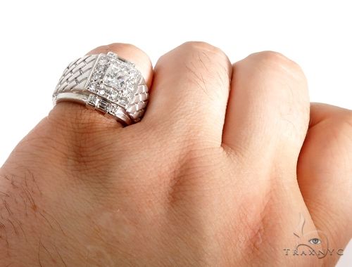 GIA Princess Cut Diamond Bricks Ring 64071 - Image 7