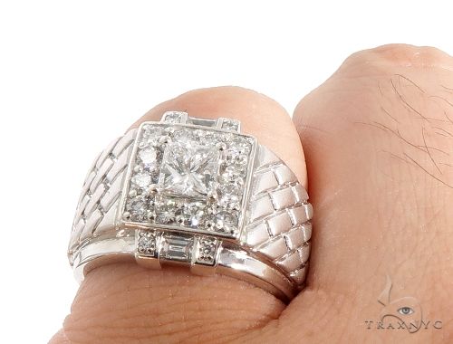 GIA Princess Cut Diamond Bricks Ring 64071 - Image 8