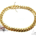 14k YG Solid Miami Cuban Bracelet 4mm 8 inches 68205 - Image 1