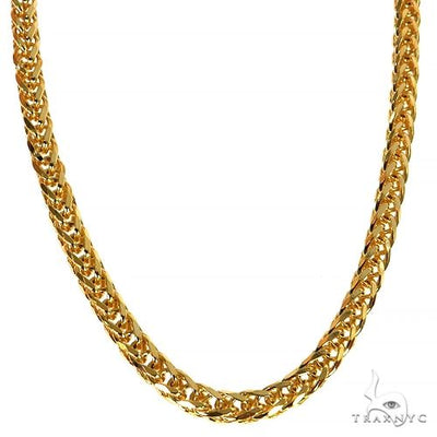 14k Yellow Gold Solid Thin Wheat chain 3.5mm 20 inches   68274 - Image 1