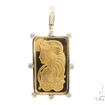 Gold Pamp Suisse Bar Diamond Pendant 43564 - Image 1