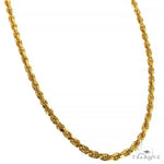 10k Yellow Gold Hollow Rope Link Chain 24 Inches 2.7mm   63800 - Image 1