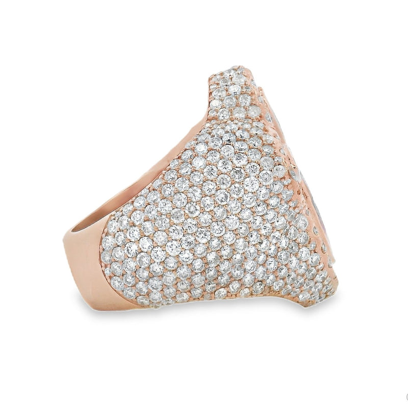 Iceberg Green Quartz Crystals Diamond Ring 70369 - Image 5