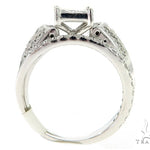 Square Head Diamond Engagement Ring Set 5463 - Image 8