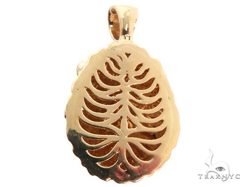 Small Lion Head Pendant with Ruby Eyes 64027 - Image 4