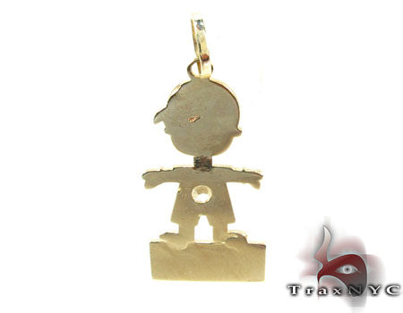 Little Boy Gold Pendant 28019 - Image 3