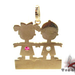 Little Kid Couple Gold Pendant 28021 - Image 3