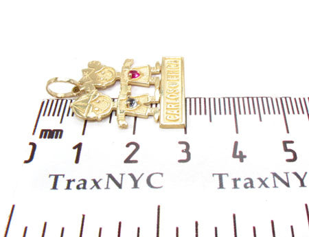Little Kid Couple Gold Pendant 28021 - Image 6