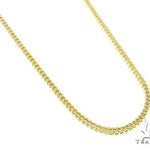 Mens 10k Yellow Gold Hollow  Franco Link Chain Chain 20 Inches 4mm 70220 - Image 2