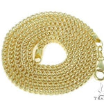 Mens 10k Yellow Gold Hollow  Franco Link Chain Chain 20 Inches 4mm 70220 - Image 4
