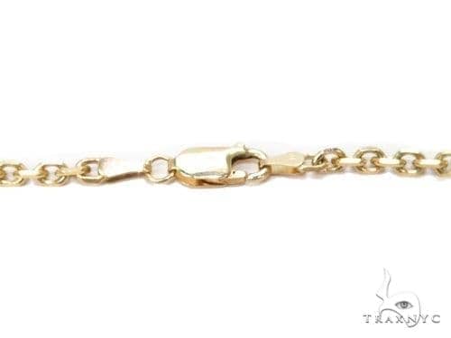 18k Solid Yellow Gold Thin Cable Chain 2.4mm 20 Inches 69672 - Image 4