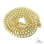 Mens 14k Solid Yellow Gold Curb Chain 20 Inches 7.1mm 70162 - Image 4