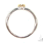 Mens 18K Yellow Gold Bezel Diamond Platinum Wedding Ring 36636 - Image 5