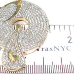 Mens Diamond Custom P Pendant 30990 - Image 8