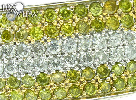Mens Two Color Diamond Bracelet 21022 - Image 3