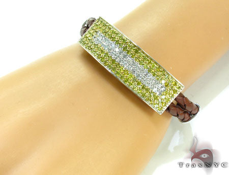 Mens Two Color Diamond Bracelet 21022 - Image 9
