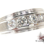 Mens White Gold Channel Diamond Ring 21041 - Image 1